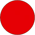 Заглушка самоклеящаяся, цвет Красный (0210), конфирмат, D13 (117 шт/лист) (Красный/D13U0210)