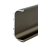 С-образная врезная профильная ручка, цвет шампань матовая, длина 6.0 м  (1333/ShM)