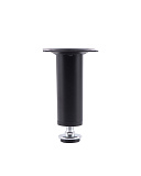 Опора мебельная, круглая, регулируемая, 30x100 мм, черная (NK001/100/BL) Опора мебельная, круглая, регулируемая, 30x100 мм, черная (NK001/100/BL)
