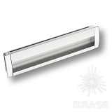 Ручка врезная модерн, глянцевый хром/матовый хорм 192 мм (188192MP02PL05)