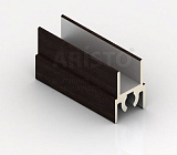 Стандарт, Профиль горизонтальный верхний, венге темный, 5,4 м  (AS0004.VP540.WDRPV.RA)
