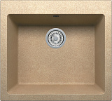 Мойка кухонная прямоугольная, искусственный гранит (кварц), цвет бежевый (R-111/101)