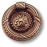 Ручка кольцо на подложке классика, античная бронза (2166.0042.001)