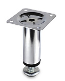 Опора мебельная, круглая, регулируемая, 30x100 мм, хром (NK001/100/CP) Опора мебельная, круглая, регулируемая, 30x100 мм, хром (NK001/100/CP)