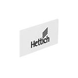 Заглушка на боковину ArciTech с логотипом Hettich,цвет белый (9123006)