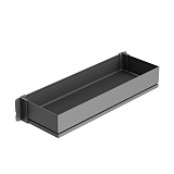 Полка фасадная, Тандем Сайд 600 мм, Арена ПЬЮР, 1 шт, цвет АНТРАЦИТ, цвет дна Антрацит, антислип (2370729846) (2370729846)