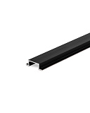 Алюминиевый врезной профиль Sezam 22x6 мм, длина 3 м, черный матовый (4269/Bl)