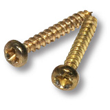 Шуруп декоративный 2,5x16 мм, латунь