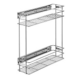 Корзина кухонная в базу 200 мм, на шариковых направляющих 35 мм, 475x165x490 мм (BK200/35)