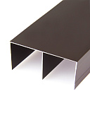 Верхний профиль-направляющая, 2 трека, цвет матовая бронза, 5,8 м (365/BM)